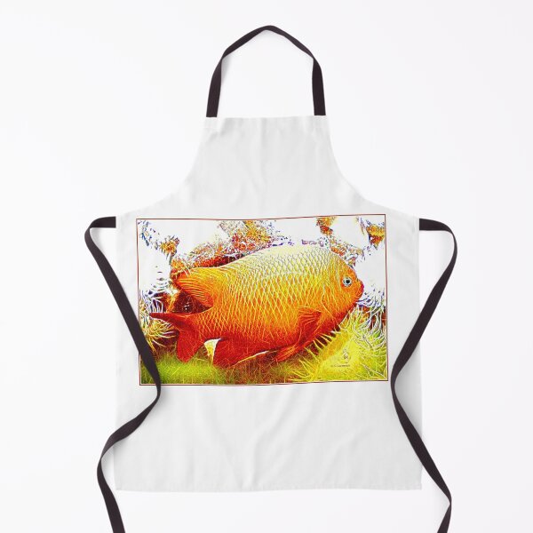 Item preview, Orange Damselfish, Orange Honey Damsel, Tropical Reef Fish designed and sold by AMacGPhilly.