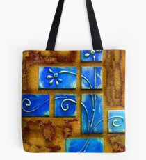 Blue Wafers Tote Bag