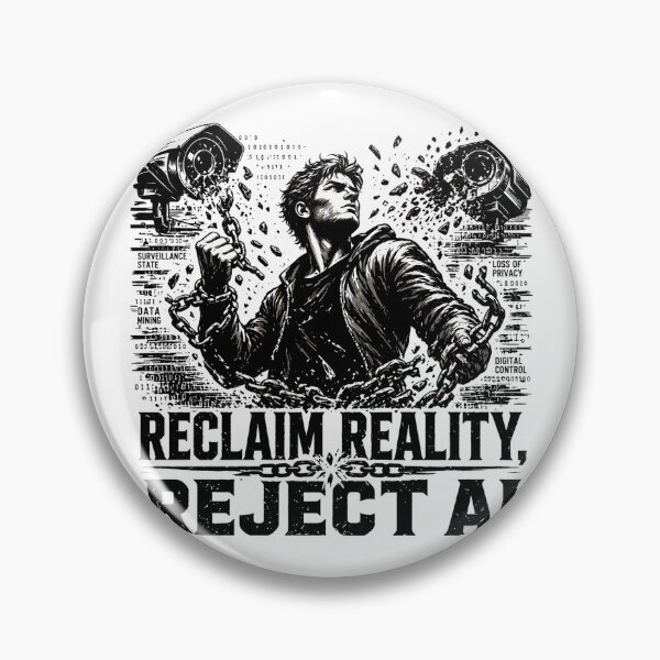 Item preview, Reclaim Reality Reject AI Digital Freedom Resistance designed and sold by chattsuede.