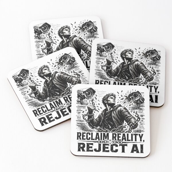 Item preview, Reclaim Reality Reject AI Digital Freedom Resistance designed and sold by chattsuede.