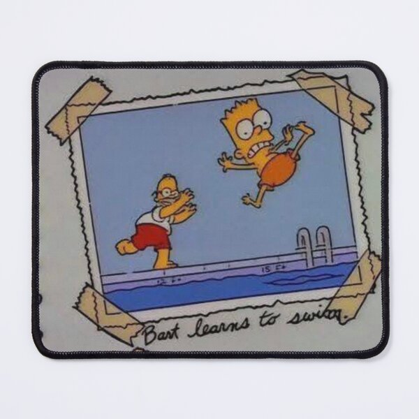 Item preview, Photo Album Bart learns to swim Funny moment designed and sold by DohLab.
