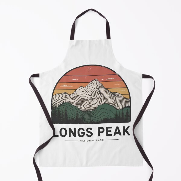 Item preview, Longs Peak National Park Retro Topographic Mountain Design designed and sold by ArcticFoxStudio.