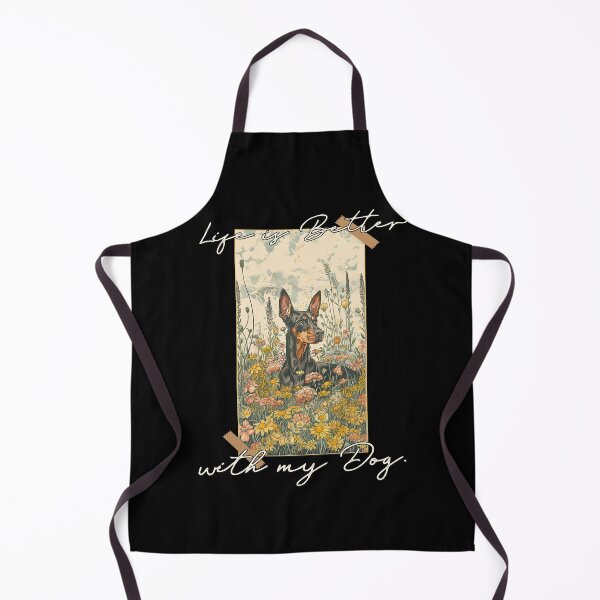 Item preview, Funny Dobermann Life is Better Floral Cottagecore Mom Dad Kids designed and sold by rafaeltto.