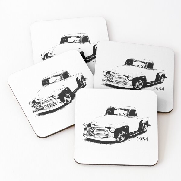 Item preview, VINTAGE TRUCK, 1954 PICKUP, CLASSIC PICK UP, DOGS & TRUCKS designed and sold by classic car craze.