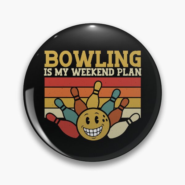 Item preview, Bowling is My Weekend Plan Funny Bowler Pun Retro designed and sold by gunaone-design.