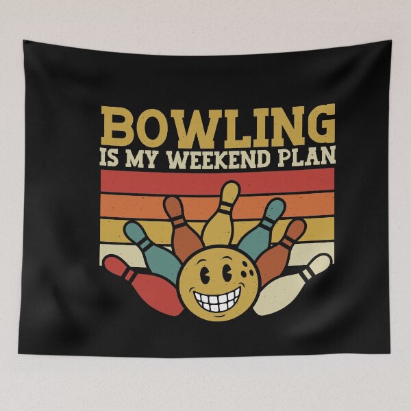 Item preview, Bowling is My Weekend Plan Funny Bowler Pun Retro designed and sold by gunaone-design.
