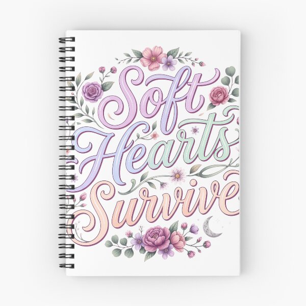Item preview, Soft Hearts Survive – Emotional Strength Inspirational Design designed and sold by veloramode.