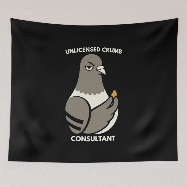 Item preview, Funny Pigeon Unlicensed Crumb Consultant Bird Humor designed and sold by Lyfeinsights.