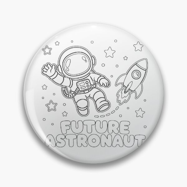 Item preview, Future Astronaut Space Theme Cute Cartoon Drawing designed and sold by chattsuede.