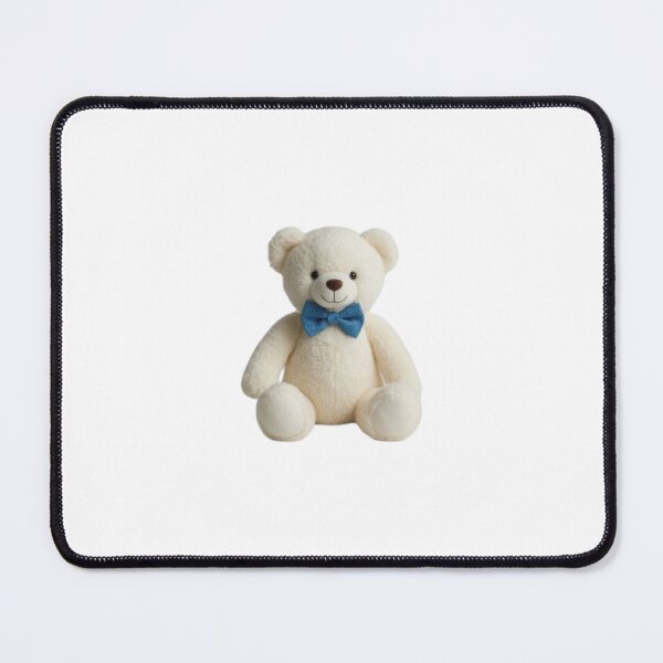 Item preview, White Cute Teddy Bear with Bow Tie designed and sold by nogoody2shoes.