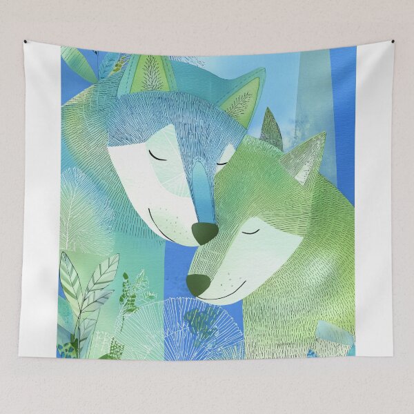 Item preview, Enchanted Forest huskies designed and sold by lautir.
