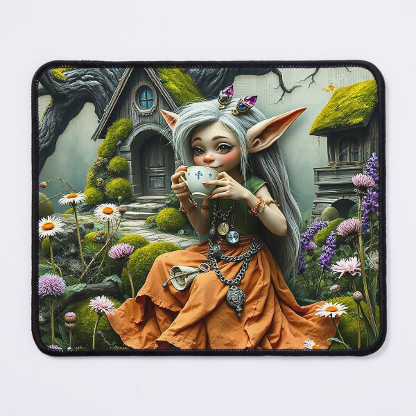 Item preview, Honeygruff, Whimisical Tea Reading Troll designed and sold by PyxieZen.