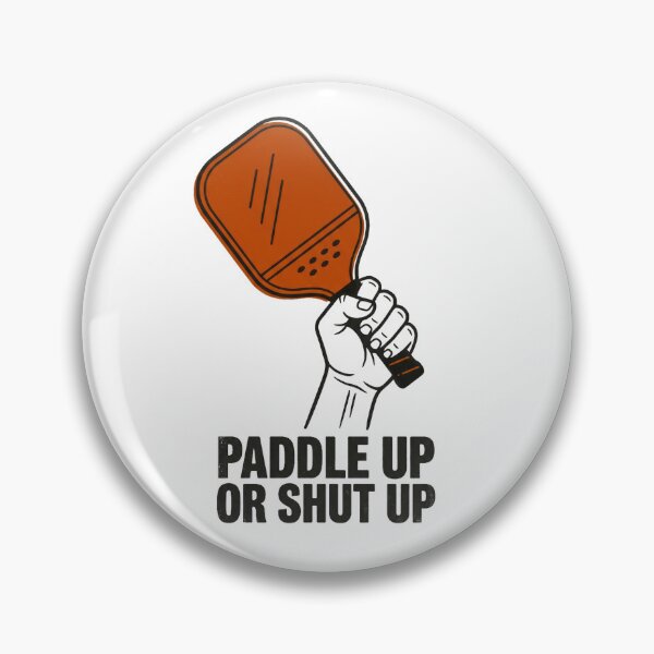 Item preview, Paddle Up or Shut Up Bold Pickleball Fist designed and sold by gagepd.