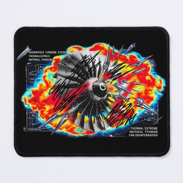 Item preview, Aerospace Turbine Disintegration designed and sold by krish-prints.