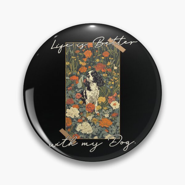 Item preview, Funny English Springer Spaniel Life is Better Floral Cottagecore Mom Dad Kids designed and sold by rafaeltto.