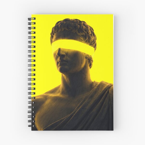 Item preview, Greek Statue with Neon Glowing Blindfold Cyberpunk Classical Vaporwave Art designed and sold by WormJ.