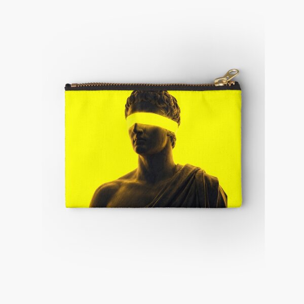 Item preview, Greek Statue with Neon Glowing Blindfold Cyberpunk Classical Vaporwave Art designed and sold by WormJ.