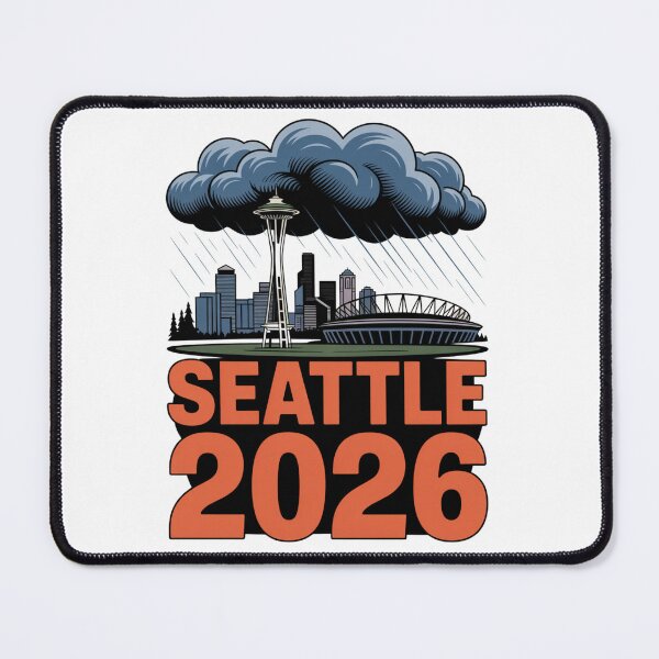 Item preview, Seattle 2026  Space Needle Stadium Skyline T-Shirt V2 designed and sold by DarylWelsh2024.