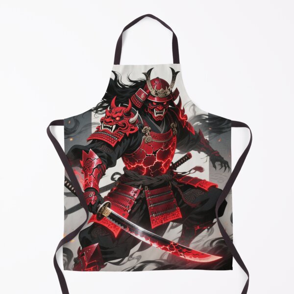Item preview, Dark Demon Samurai Red Armor Fantasy Tee designed and sold by PixelStyle Studio.
