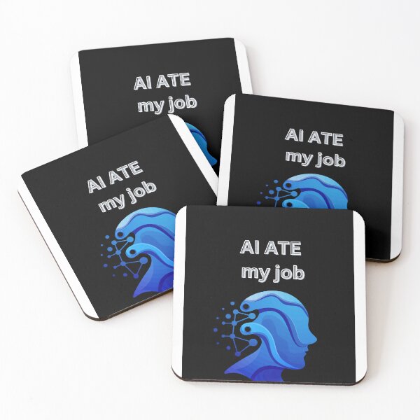 Item preview, AI Ate My Job – Retro Future Meme Shirt designed and sold by Kimikv.