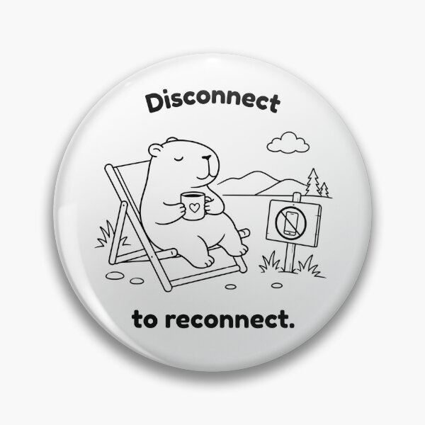 Item preview, Mindfulness Capybara – Minimalist Animal Design designed and sold by PAPIRO SIGLO XXI.