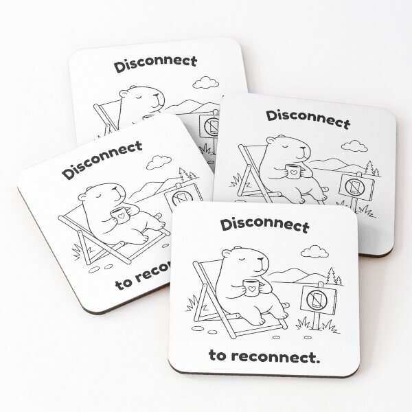 Item preview, Mindfulness Capybara – Minimalist Animal Design designed and sold by PAPIRO SIGLO XXI.