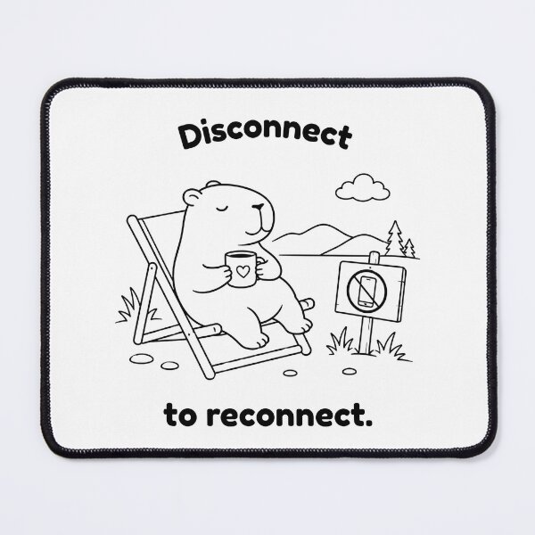 Item preview, Mindfulness Capybara – Minimalist Animal Design designed and sold by PAPIRO SIGLO XXI.