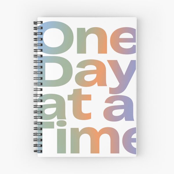 Item preview, One Day at a Time – Inspirational Mental Health Quote designed and sold by veloramode.