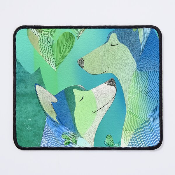 Item preview, Two Whimsical huskies in Nature designed and sold by lautir.
