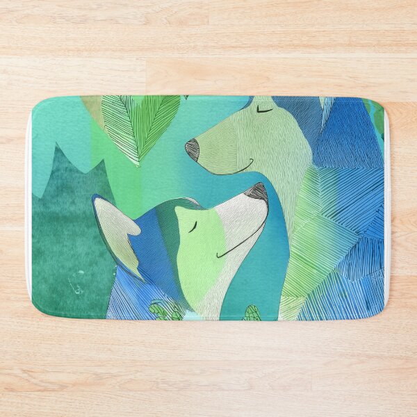 Item preview, Two Whimsical huskies in Nature designed and sold by lautir.