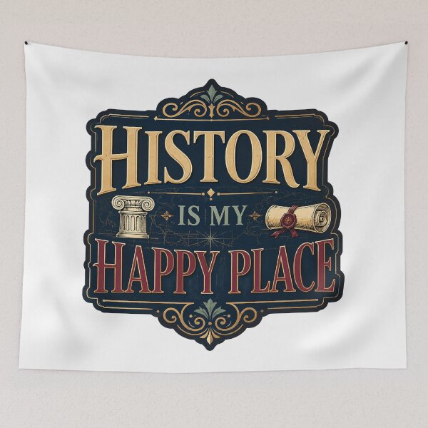 Item preview,  History Is My Happy Place Education Gift Design designed and sold by ArtsyExplorer.