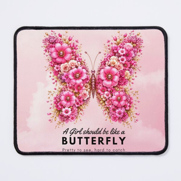 Item preview, Elegant Flower Butterfly Typography designed and sold by DesignByKhayal.