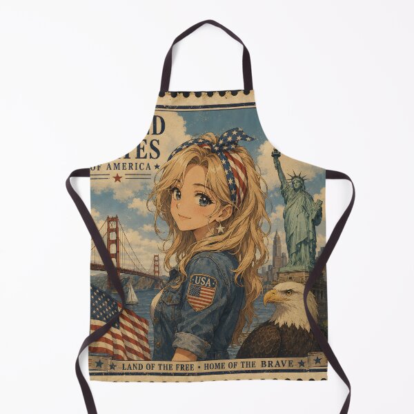 Item preview, Vintage Postage Stamp United States Of America Blonde Anime Girl designed and sold by onlyanimevibes.