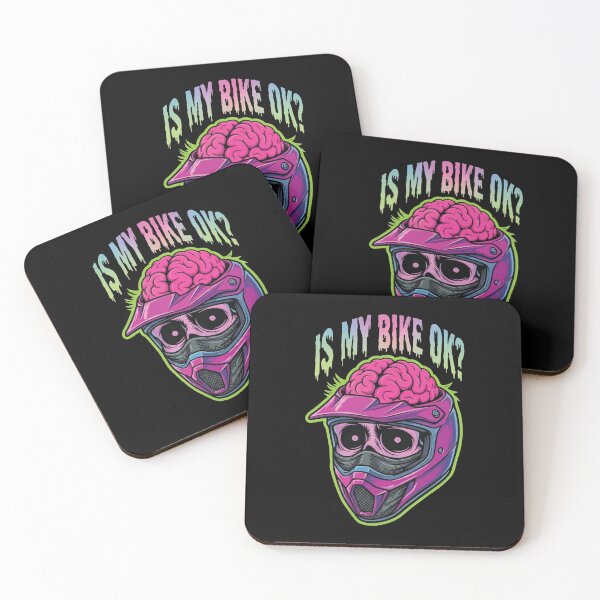 Item preview, Racing Helmet - Brain Exposed - Is My Bike OK? - Motorcycle Racing designed and sold by RaceDayRags.