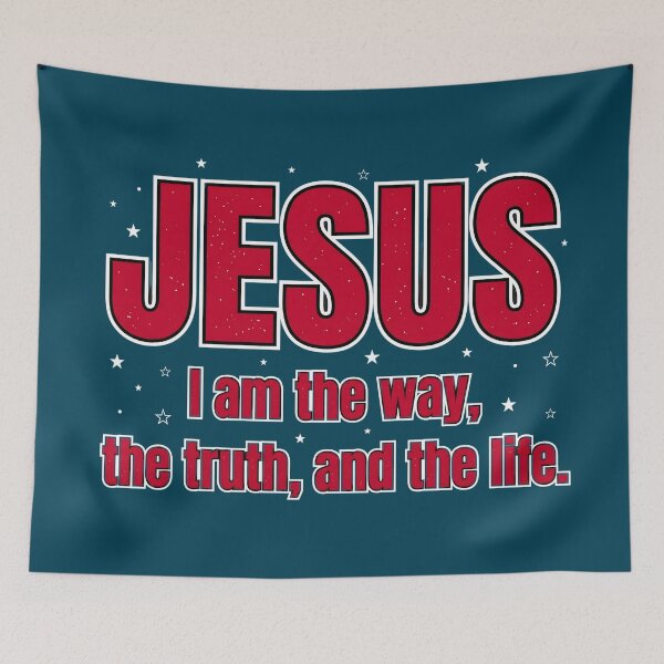 Item preview, Jesus Way Truth Life Typography designed and sold by RRRShop.