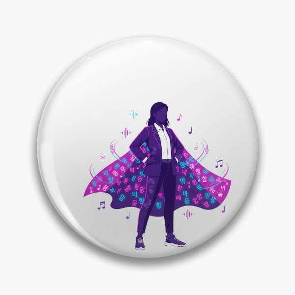 Item preview, Korean teacher superhero hangul cape kpop gift idea designed and sold by language-des.