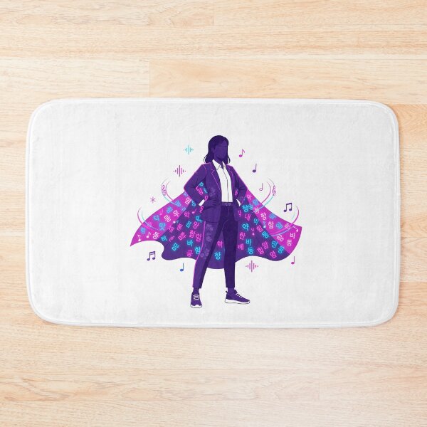 Item preview, Korean teacher superhero hangul cape kpop gift idea designed and sold by language-des.