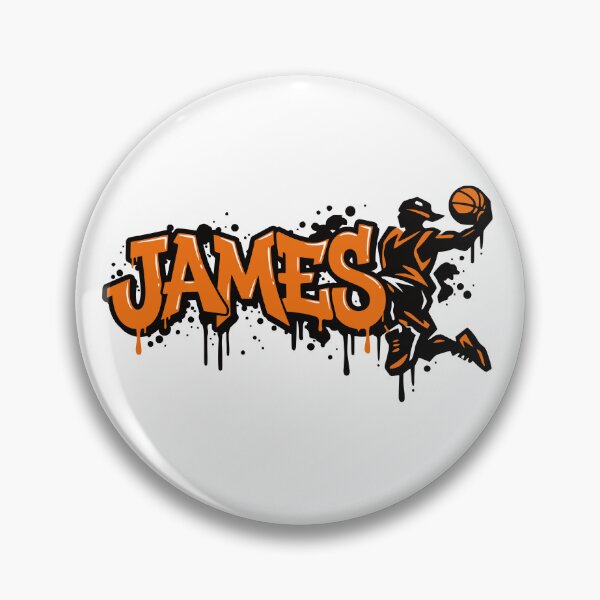 Item preview, James Basketball Graffiti Street Art Slam Dunk Design designed and sold by digital.stickerperso.com.