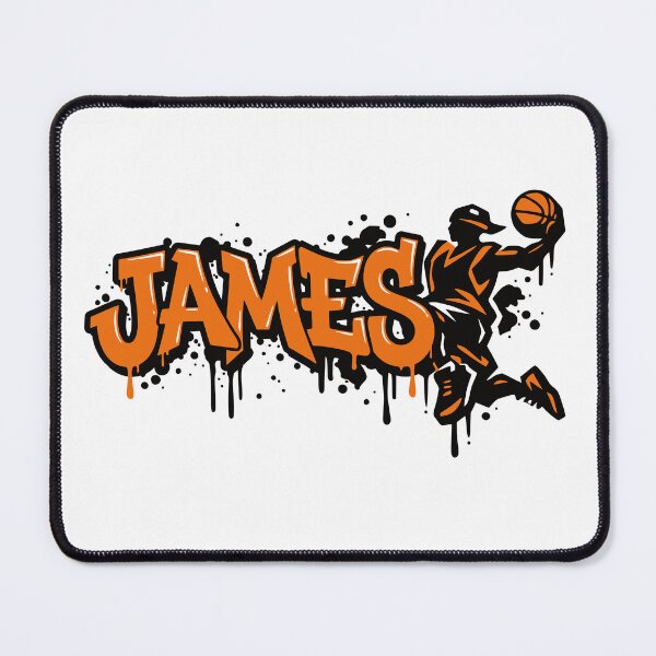 Item preview, James Basketball Graffiti Street Art Slam Dunk Design designed and sold by digital.stickerperso.com.