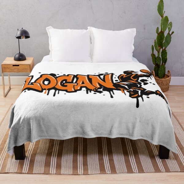 Item preview, Logan Basketball Graffiti Street Art Slam Dunk Design designed and sold by digital.stickerperso.com.