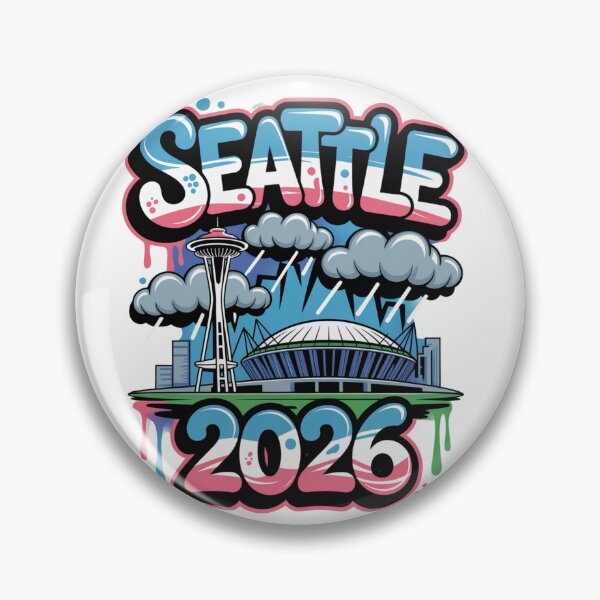 Item preview, Seattle 2026  Space Needle Stadium Skyline T-Shirt V5 designed and sold by DarylWelsh2024.