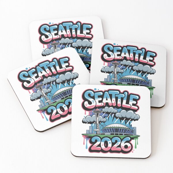 Item preview, Seattle 2026  Space Needle Stadium Skyline T-Shirt V5 designed and sold by DarylWelsh2024.