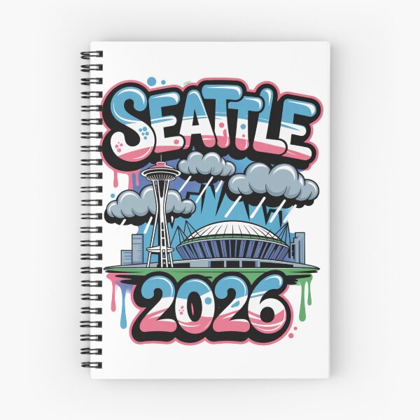 Item preview, Seattle 2026  Space Needle Stadium Skyline T-Shirt V5 designed and sold by DarylWelsh2024.
