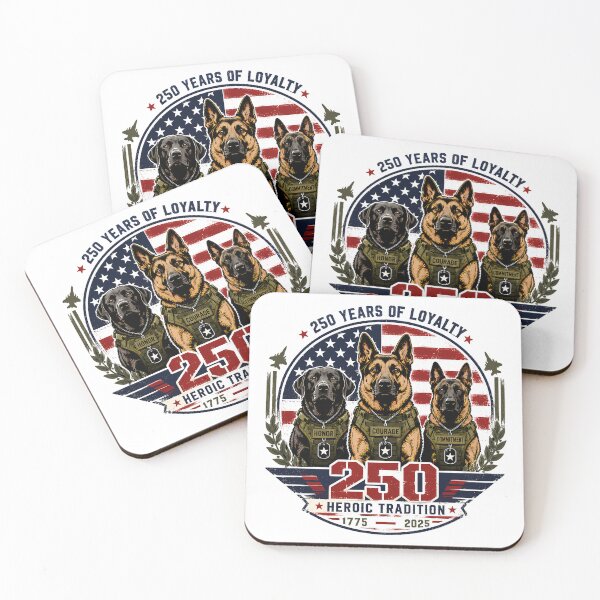 Item preview, US Army 250th Anniversary K9 Military Working Dog designed and sold by chattsuede.