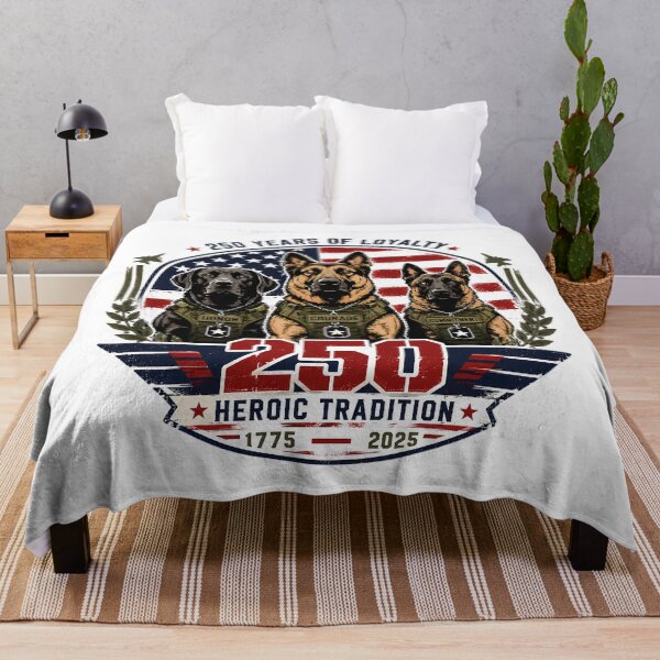 Item preview, US Army 250th Anniversary K9 Military Working Dog designed and sold by chattsuede.