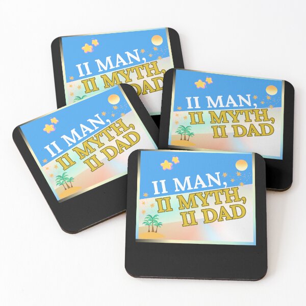 Item preview, The Man, The Myth, The Dad Tropical Art Design designed and sold by RamjoVerse.