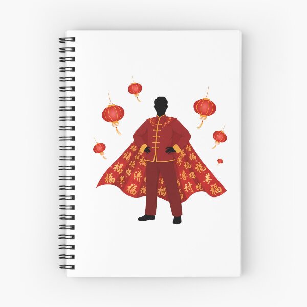 Item preview, Chinese teacher superhero cape characters red gold gift idea designed and sold by language-des.