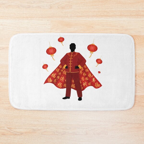 Item preview, Chinese teacher superhero cape characters red gold gift idea designed and sold by language-des.