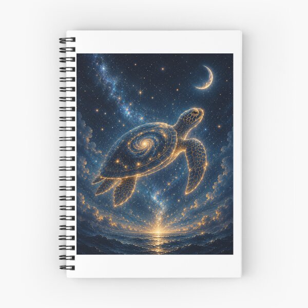 Item preview, Celestial Turtle Galaxy Ocean Art designed and sold by Line-mood.
