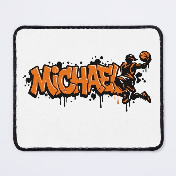 Item preview, Michael Basketball Graffiti Street Art Slam Dunk Design designed and sold by digital.stickerperso.com.